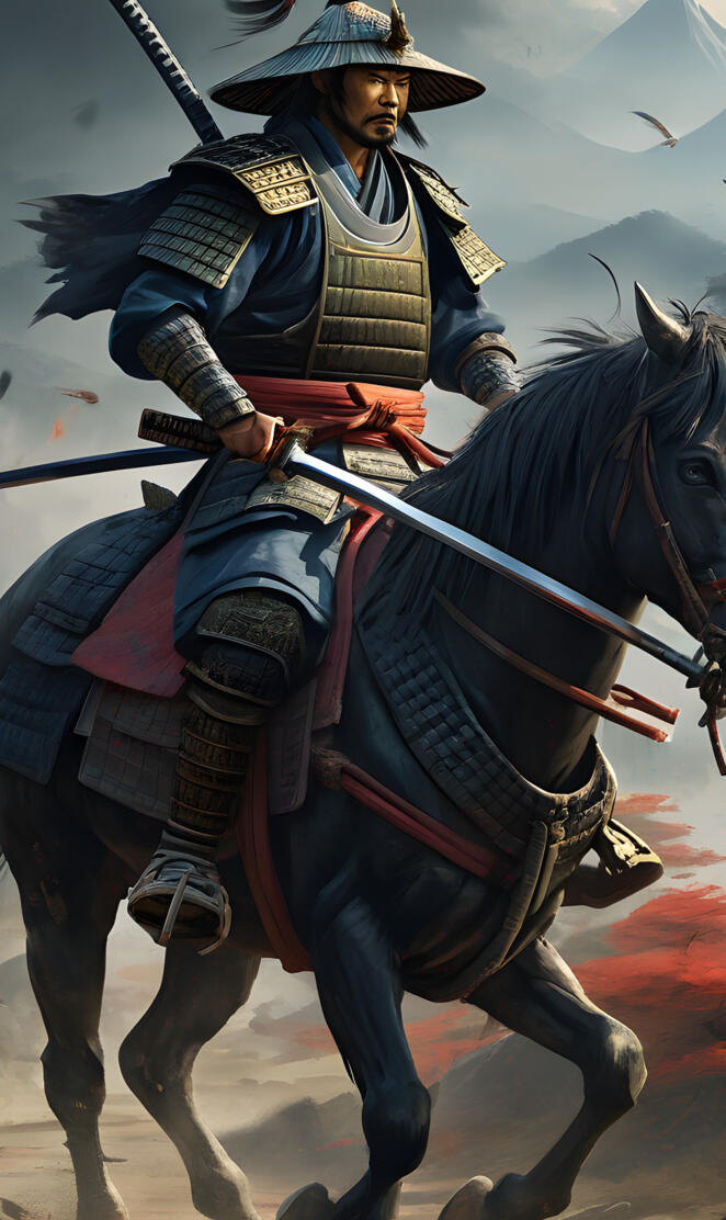 Samurai is going to fight