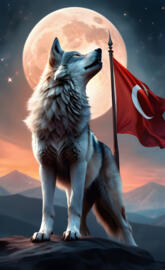 Kurt ve Türk Bayrağı