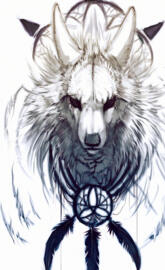 Wolf dreamcatcher