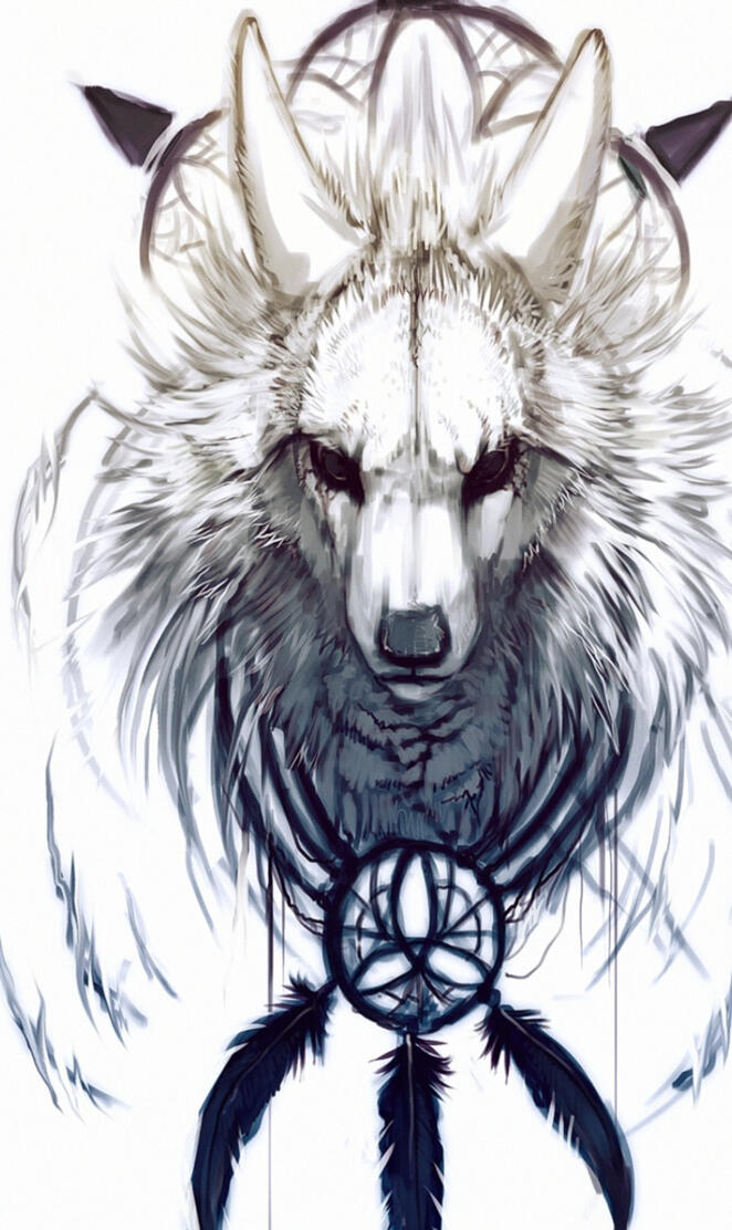 Wolf dreamcatcher