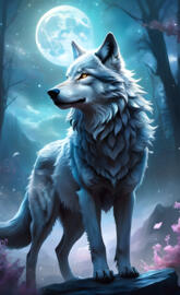 3D Wolf wallpaper