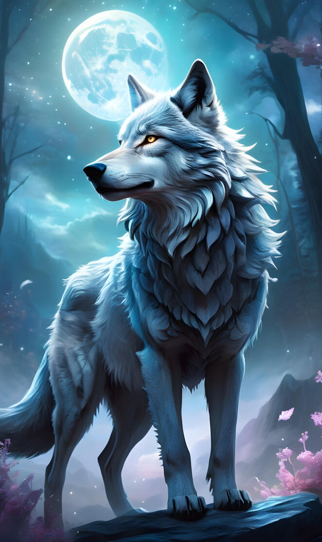 3D Wolf wallpaper