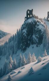 foggy night with a moo