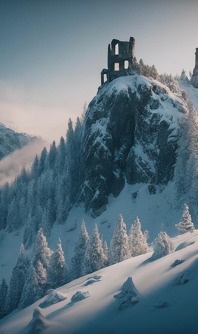 foggy night with a moo