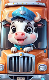 Cow truck driver