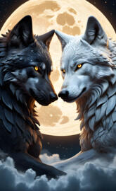 Light VS. Dark 
PS. Which One Wins? The One You Feed