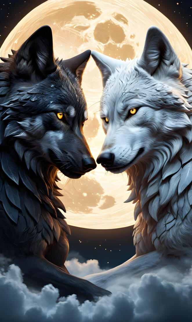 Light VS. Dark 
PS. Which One Wins? The One You Feed