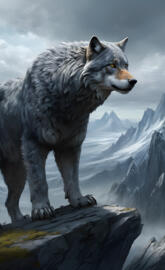 loup gris