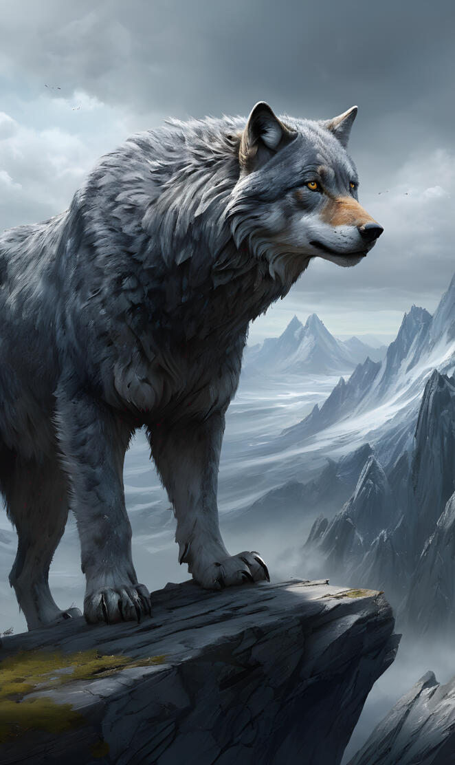 loup gris