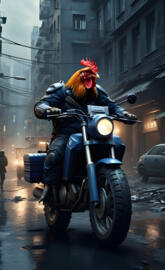 Chicken biker