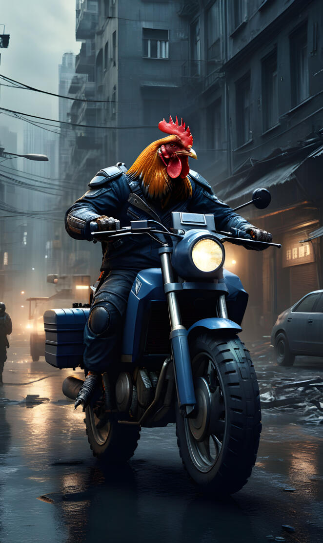 Chicken biker