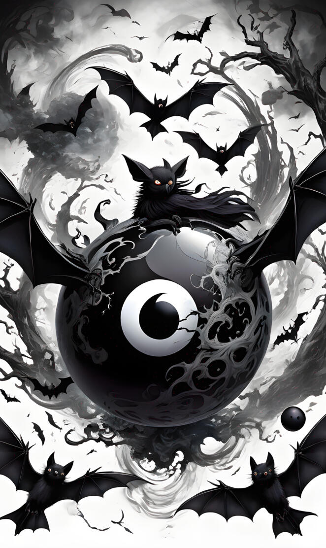 a black and white drawing of a cat with a black background