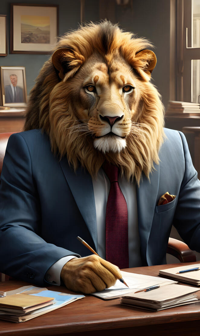 business lion