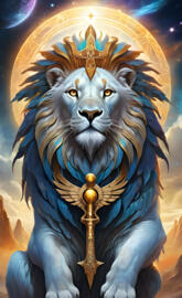 Lion king Egypt Ankh