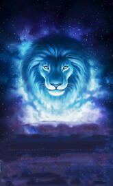 Blue Lion Wallpaper V40