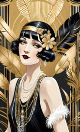 modern 1920s woman flapper