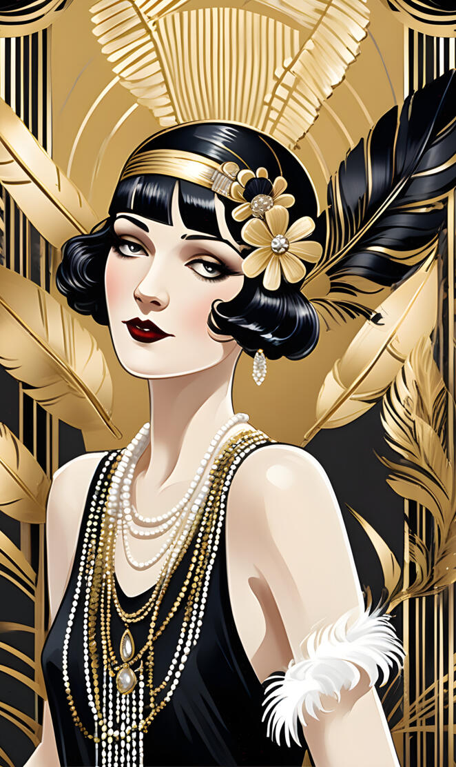 modern 1920s woman flapper