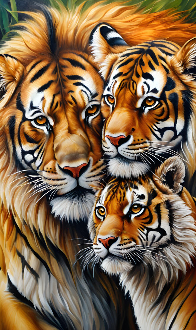 a group of tigers
