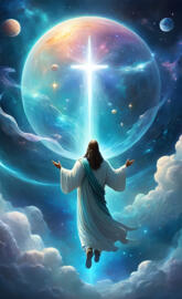 Jesus in space there's supposed to be a whale