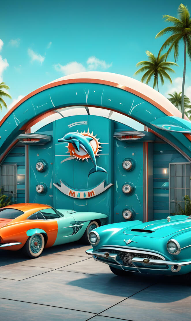 Miami Dolphins garage