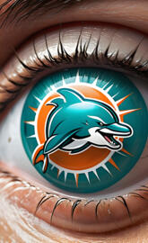 Miami Dolphins logo eye contact