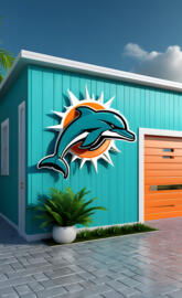 Miami Dolphins garage