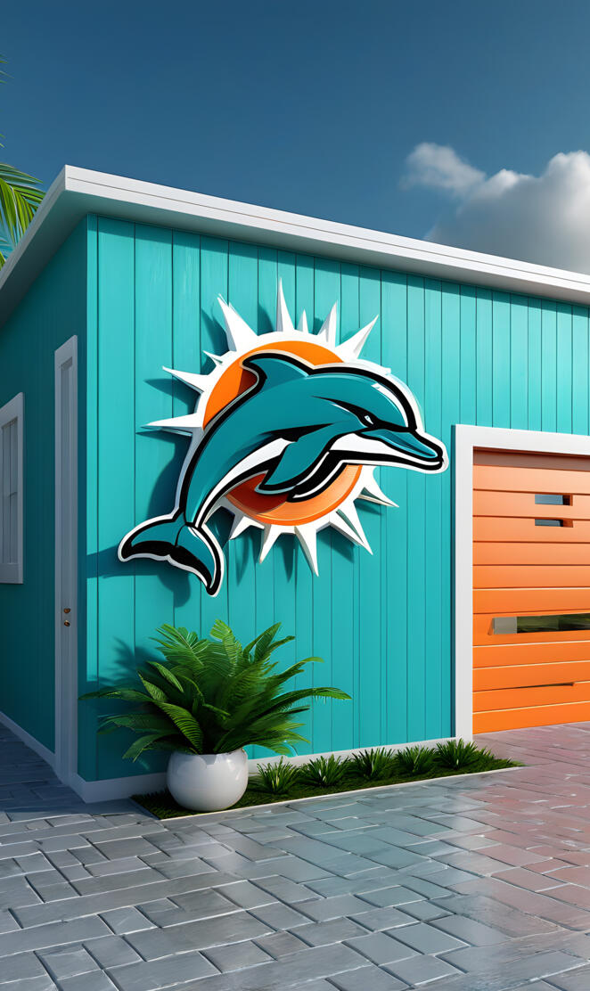 Miami Dolphins garage