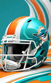 Miami Dolphins helmet