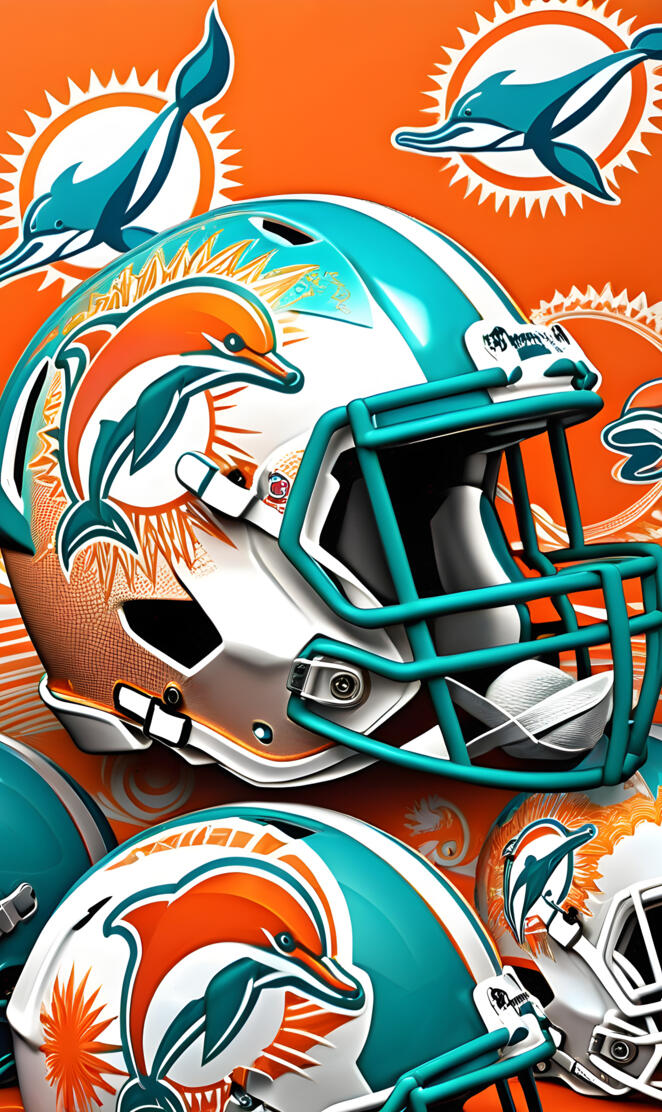 Miami Dolphins helmet