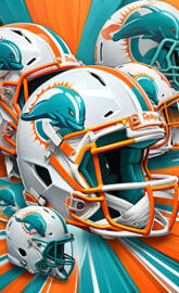 Miami Dolphins helmet