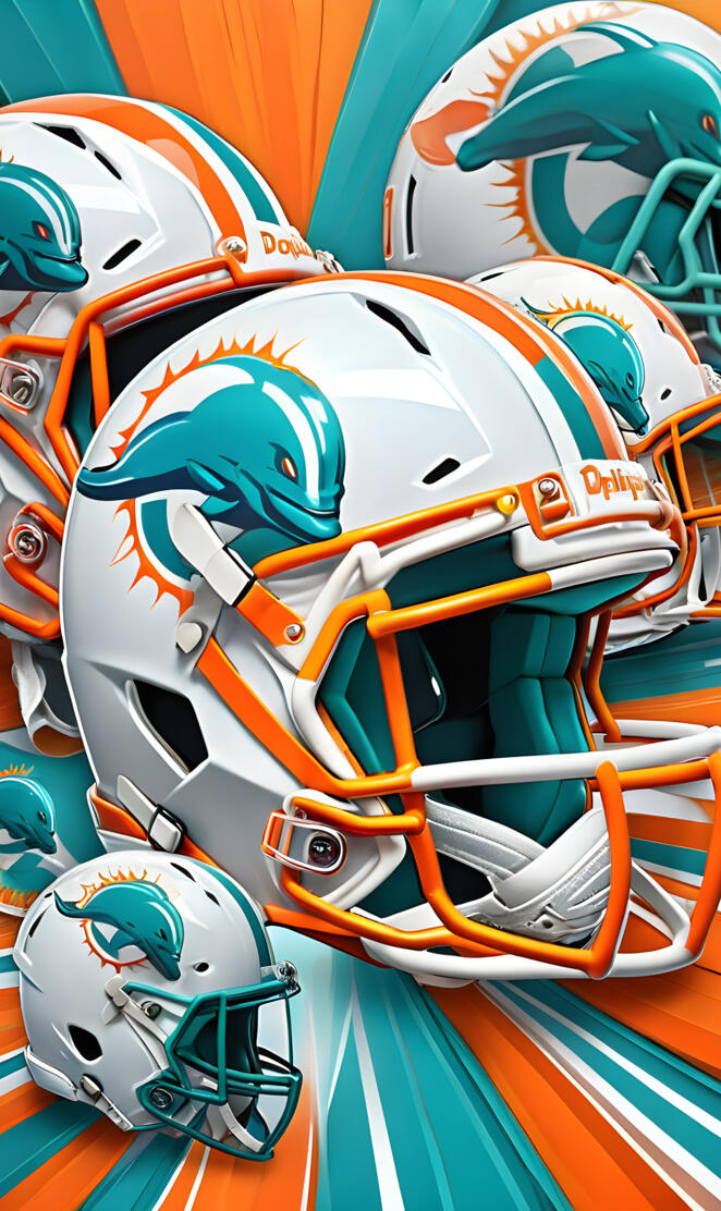 Miami Dolphins helmet