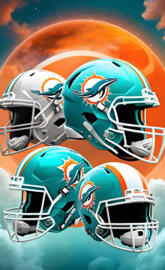 Miami Dolphins helmet