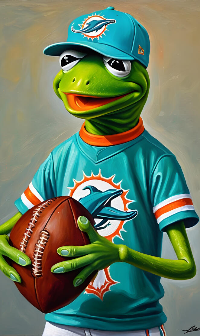 Miami Dolphins Kermit