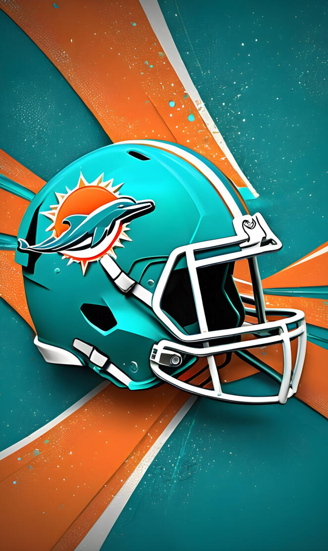Miami Dolphins helmet