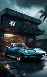 Miami Dolphins Corvette