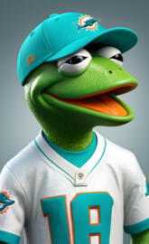 Miami Dolphins Kermit