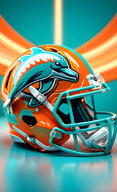 Miami Dolphins helmet