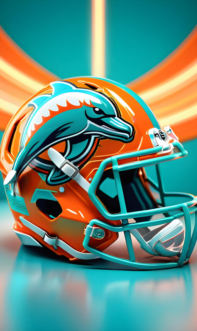 Miami Dolphins helmet