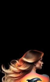 Dolphin Sunrise Woman