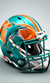 Miami Dolphins helmet