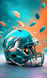 Miami Dolphins helmet
