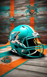 Miami Dolphins helmet