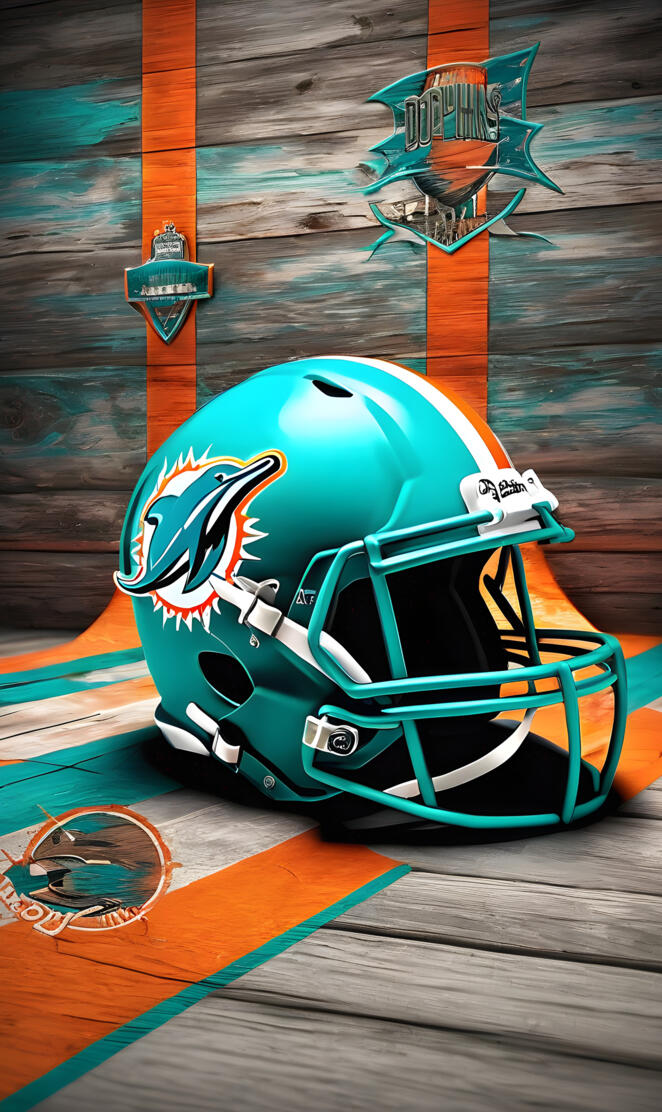 Miami Dolphins helmet
