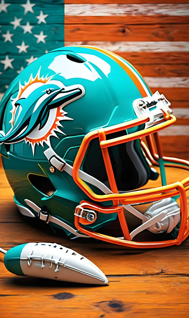 Miami Dolphins helmet