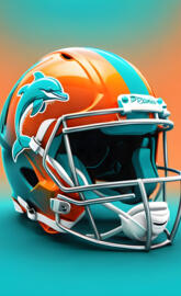 Miami Dolphins helmet