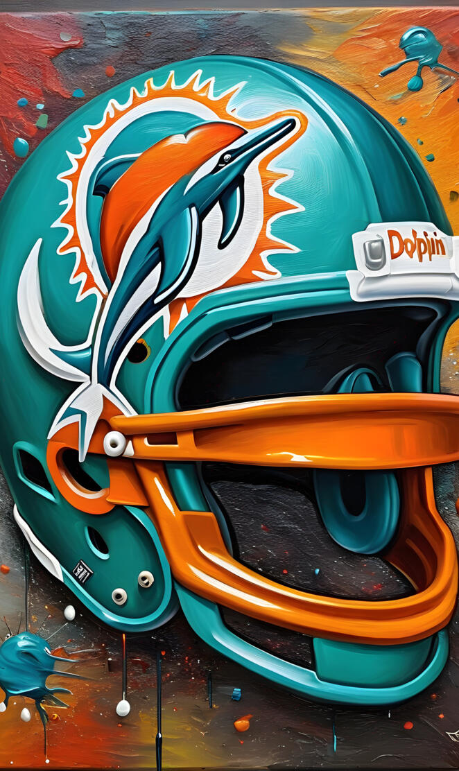 Miami Dolphins helmet