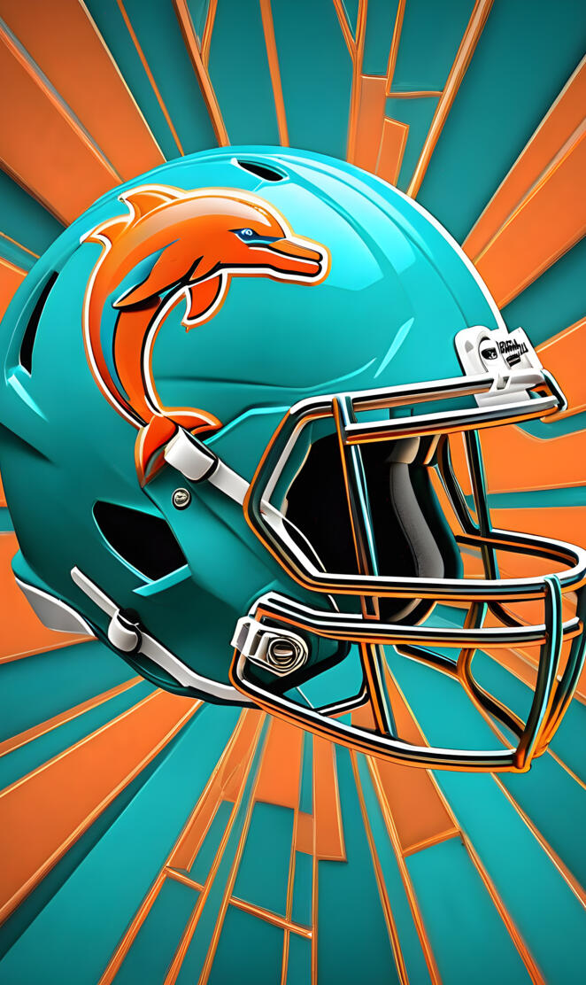 Miami Dolphins helmet