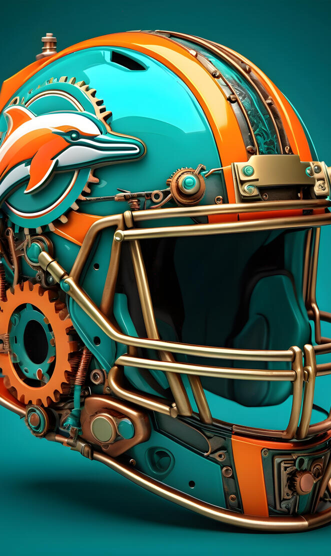 Miami Dolphins helmet