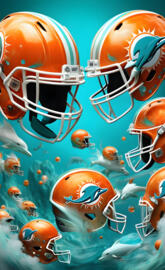 Miami Dolphins helmet