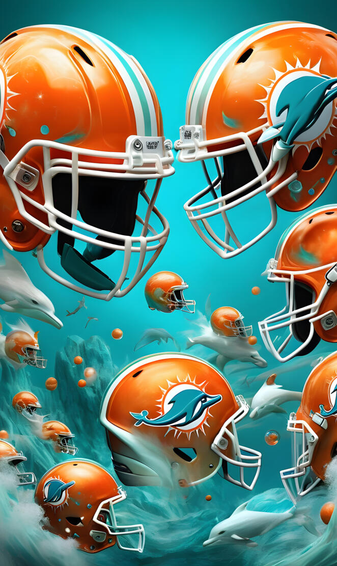 Miami Dolphins helmet